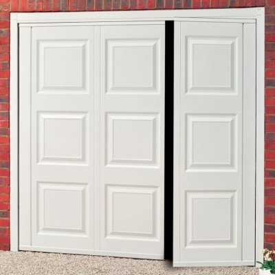 cardale steel side hinged garage doors with pedestrian door