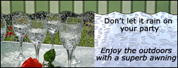 Patio awnings for home in the sunshine and rain
