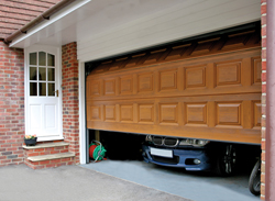 Large sectional door opening