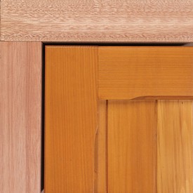 Hardwood timber sub frame in red meranti