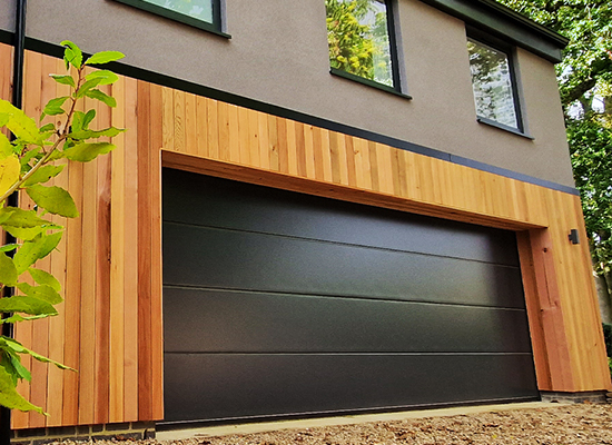 Teckentrup Sectional Door in Solid Rib Design