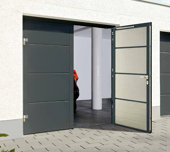 Insulated Side Hinged Garage Doors | High Levels of Security & Insulation | bespoke and made to measure Insulated Side Hinged Garage Doors