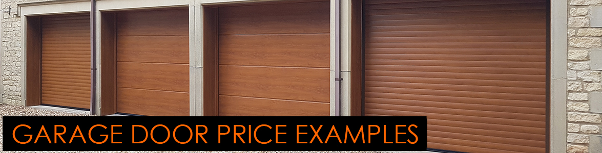 Garage door price examples page