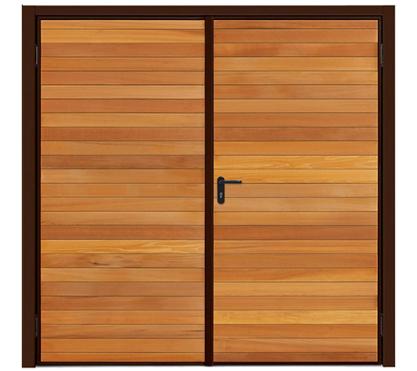 Horizontal - Garador Timber Side Hinged Garage Doors 