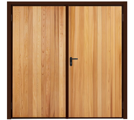 Vertical - Garador Timber Side Hinged Garage Doors