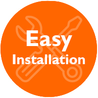 Easy installation with prefitted door frames