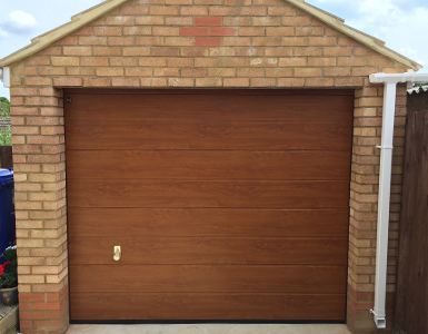 Sectional Garage Door with behind fit