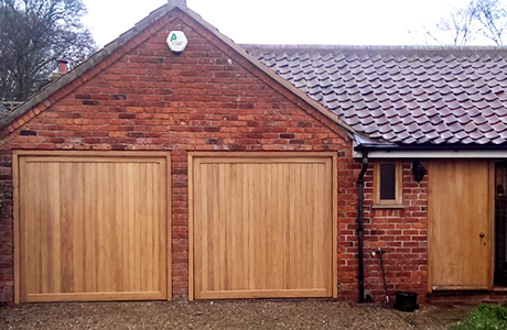 Timber up and over doors