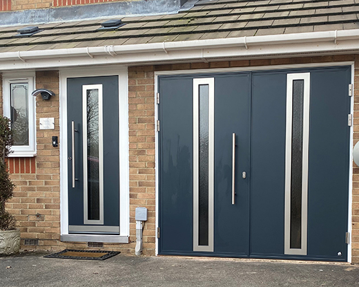 Ryterna Matching Garage and Entrance Doors