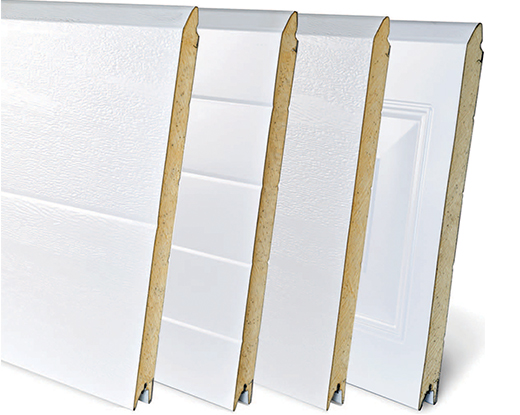 Sectional door panels