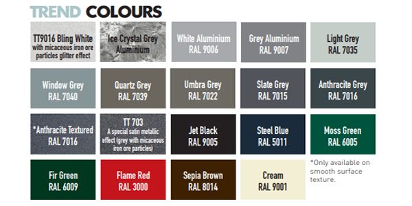 Trend Colour Options