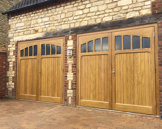 Timber side hinged with window