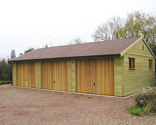 Vertical  Cedarwood up and over by Hormann